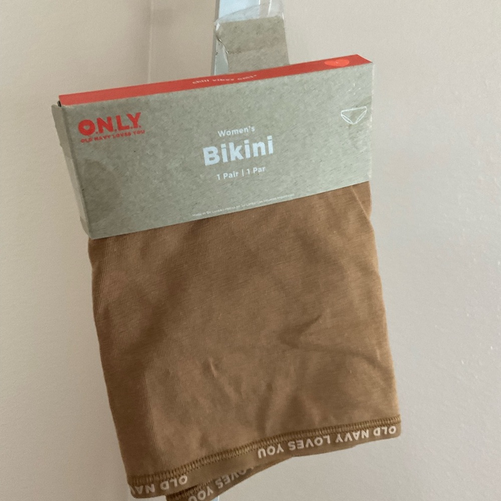 ONLY WOMENS Brown Bikini Underwear